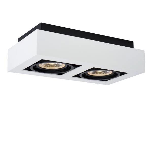 Lucide ZEFIX - Deckenstrahler - LED Dim to warm - GU10 (ES111) - 2x12W 2200K/3000K - Weiß - DETAIL 1